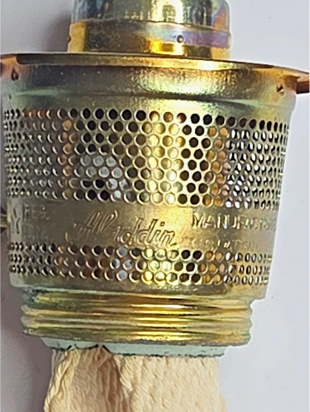 Vintage Aladdin Complete Model 23 Genie Kerosene Oil Lamp Chimney 1977-88